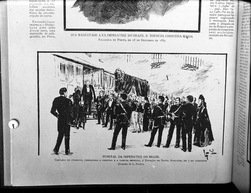 Chegada Familia Real para Funeral Imperatriz do Brasil, 1890