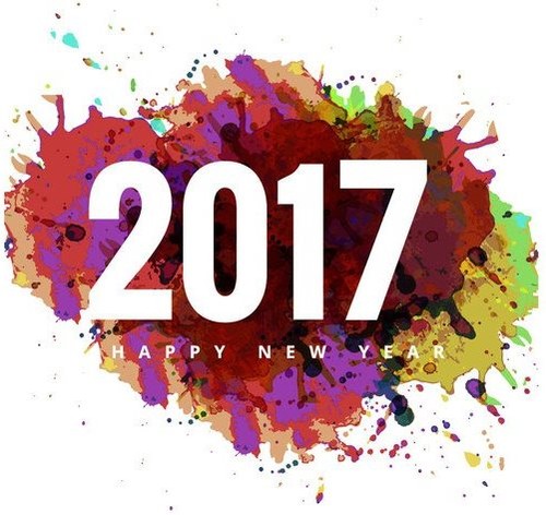 vector-colorful-grunge-on-2017-happy-new-year-card
