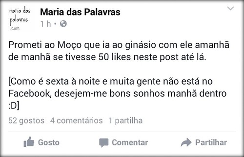 Facebook - Maria das Palavras