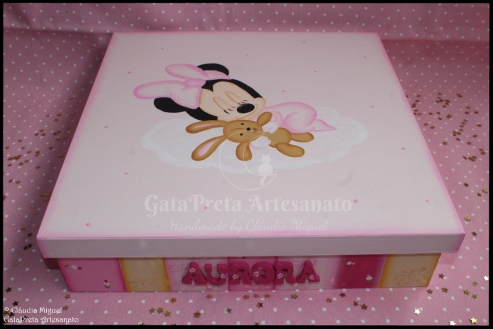 Caixa grande de recordações Sleeping Minnie1.JPG