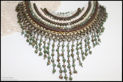 Maxi colar Boho Khaki (colecção Verão 2018)3.JP