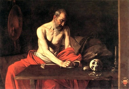 Caravaggio+-+Michelangelo+Merisi+-+St+Jerome+1607+