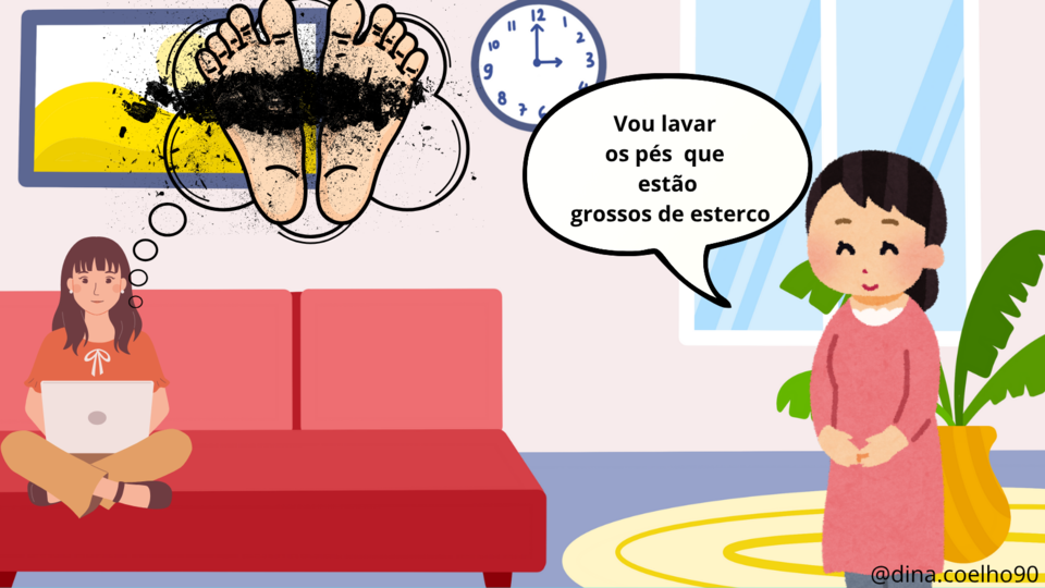 A vaca adulta diz para a gatinha ainda criança (3