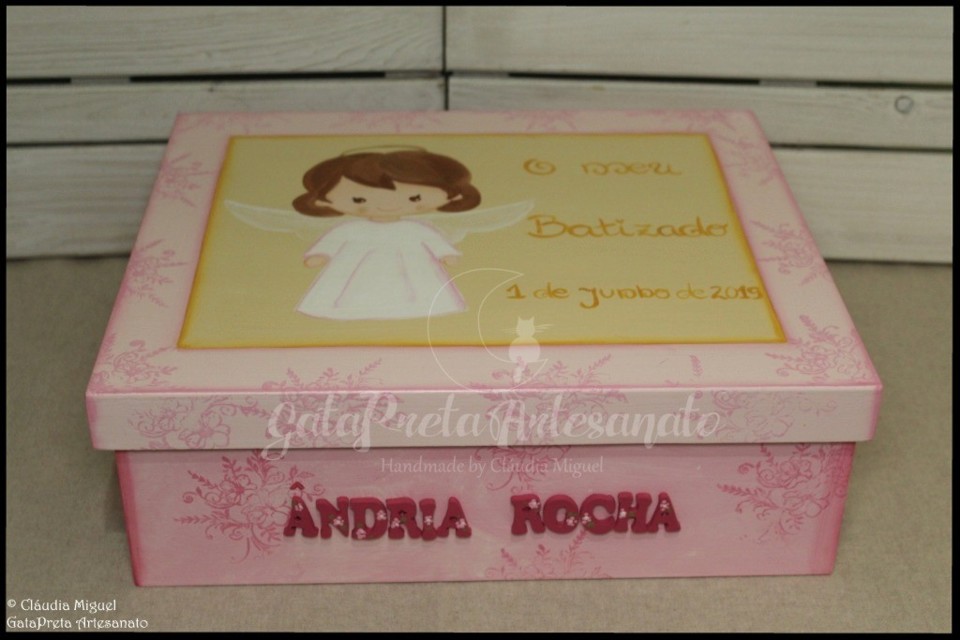 Caixa de batizado e lembranças Sweet Angel Girl5.