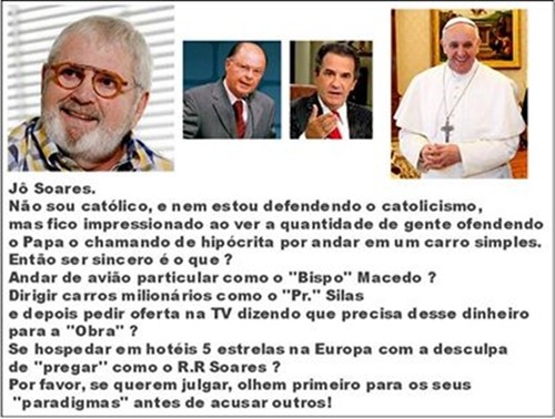 JO SOARES/PAPA