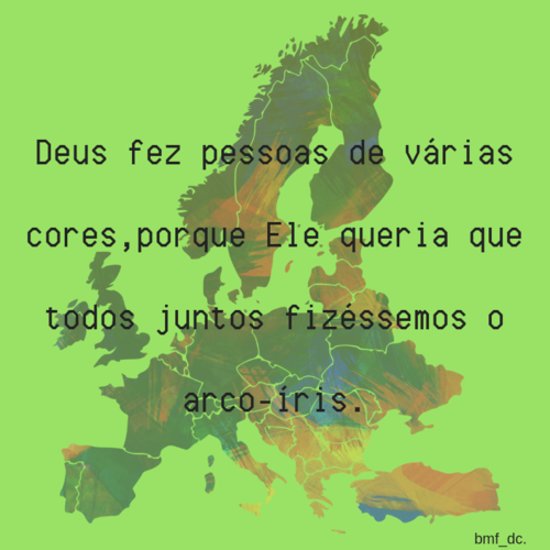 Deus fez pessoas de várias cores, porque Ele quer