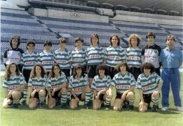 SCP futebol feminino anos 90 foto António Capela.