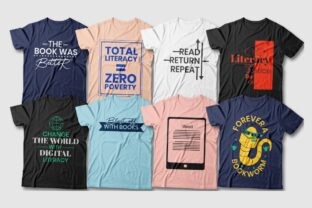 Literacy-tshirt-designs-bundle-vector-Graphics-166