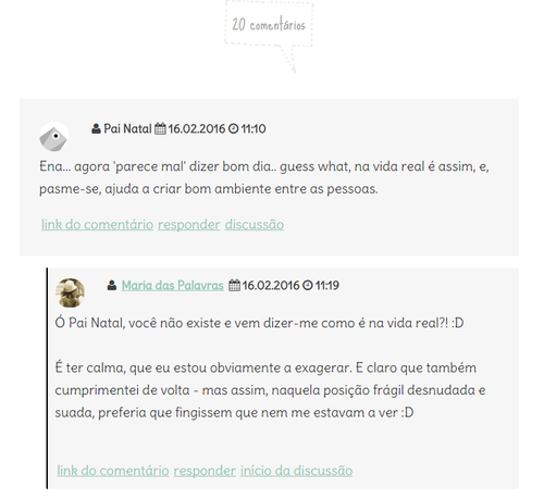 Pai Natal, o comentador | Maria das Palavras