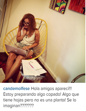 Cande publicará um livro1.dib