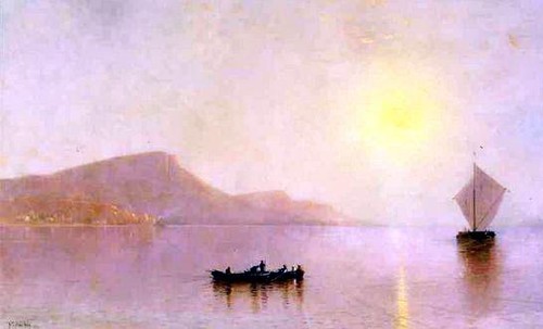 Alfred Thompson Bricher - Sunset over the Palisade