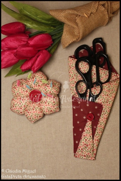 Caixa de costura XXL e caixa agulhas Sewing Quilts