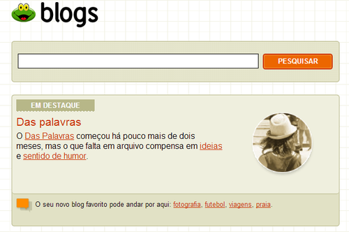 Destaque Das Palavras - Sapo Blogs