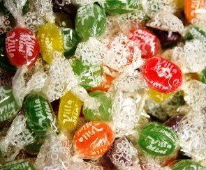 E rebuçados de várias cores...