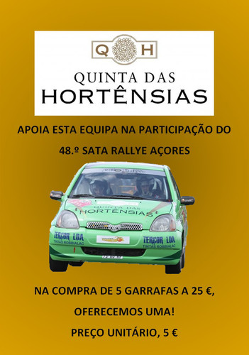 António Ortins/Jorge Diniz vão ao SATA Rally Açores...