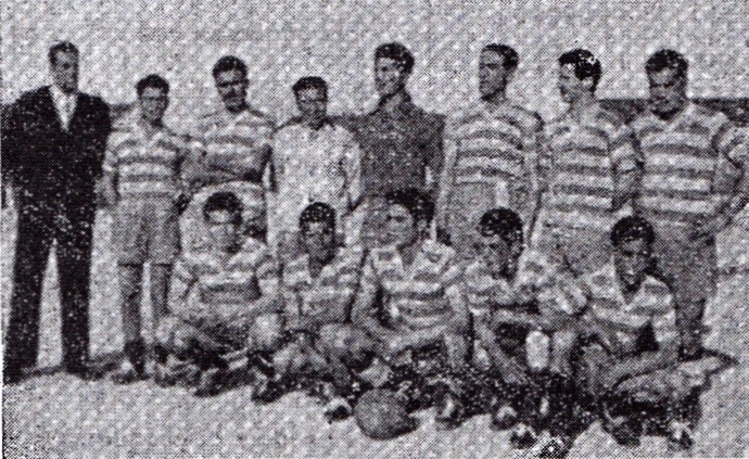 Equipa de Futebol da Casa do Povo de Amora em 1956