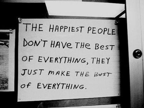 The happiest people