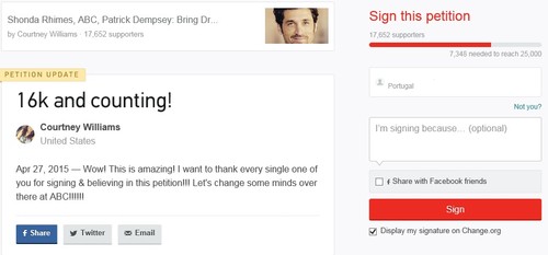 Peticao Online contra morte Derek