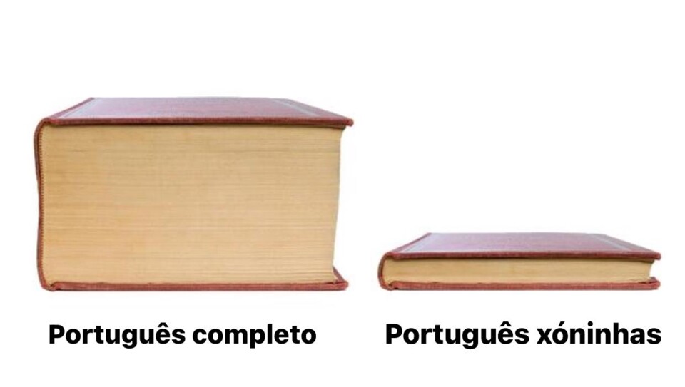 Português Completo vs. Português Xóninhas», por João Vau - O Lugar da  Língua Portuguesa