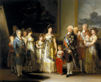 La familia de Carlos IV. De  GOYA. in wikipedia.jp