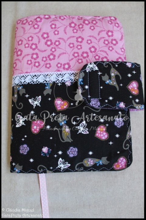 Capa de livros Cats&amp;Pink Hearts1.JPG