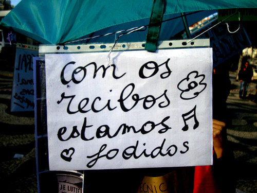 Com os recibos estamos fodidos