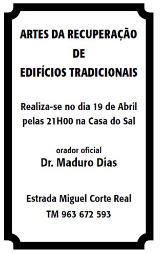 Em nome do edificado...