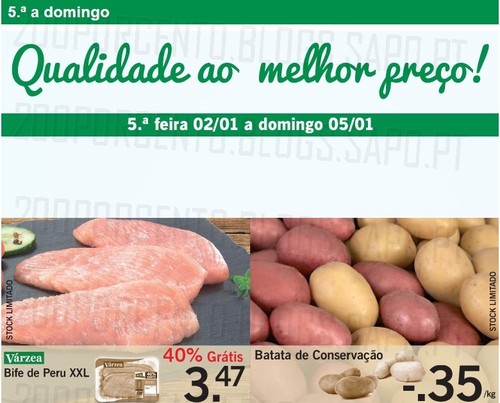 Promoções (LIDL) de Quinta a Domingo, de 2 a 5 janeiro