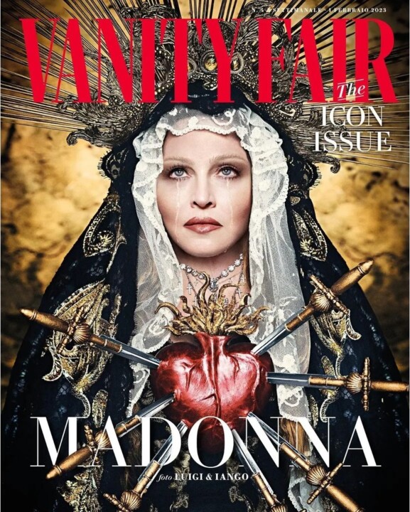 Madonna na capa de Fevereiro da Vanity Fair, Itál