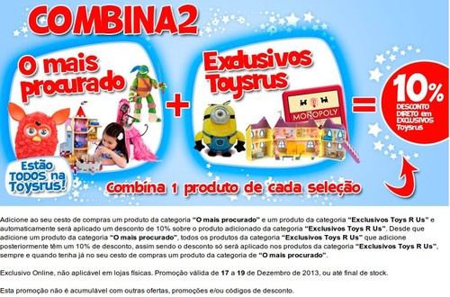 Promoção | TOYRSRUS | de 17 a 19 dezembro