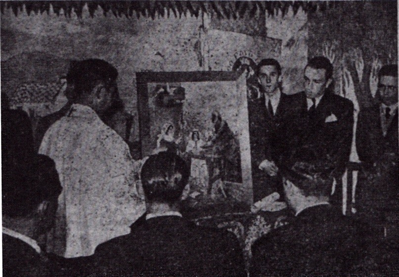 Quadro da Sagrada Familia oferecido pelas escolas 