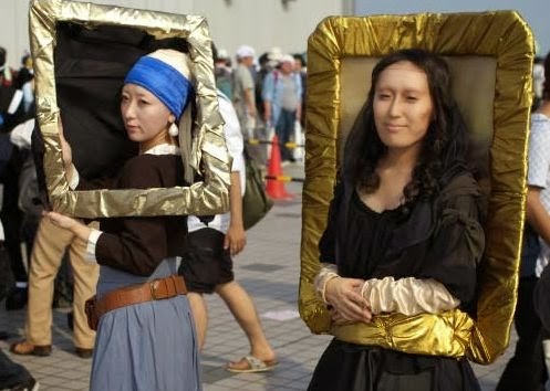 Girl with a Pearl Earring Mona Lisa Art Painting H