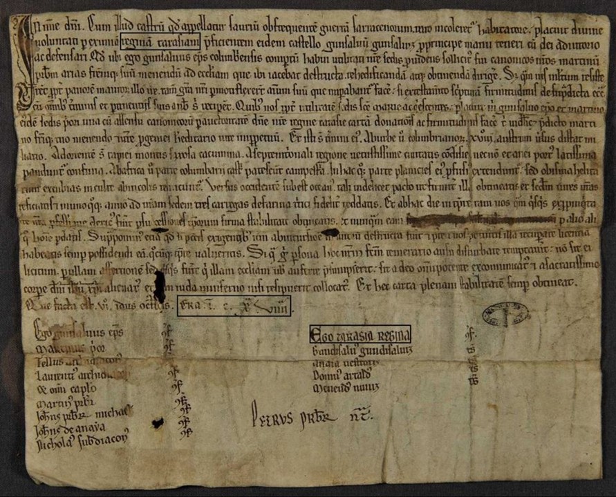 02 - Carta de doação da igreja de Soure a D. Gon 02 - Carta de doação da igreja de Soure a D. Gon