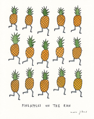 Pineapples on the run - Marc Johns.jpg