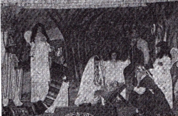 Festa de Natal do Patronato. Presepio no Palco Ano