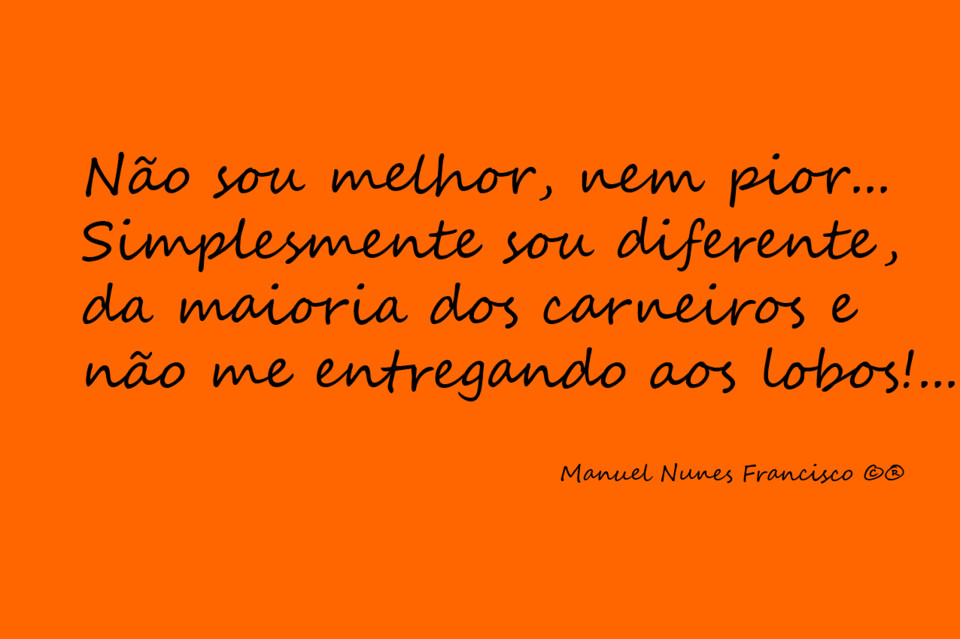 Não sou melhor, nem pior....jpg