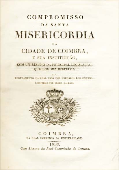 Misericordia de Coimbra. Compromisso, 1830.jpg