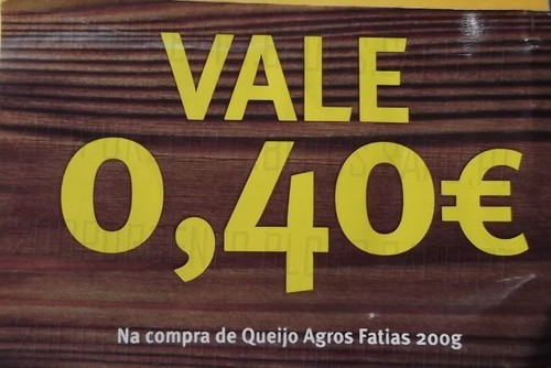 Vale 0,40€ em Queijo Agros 200g