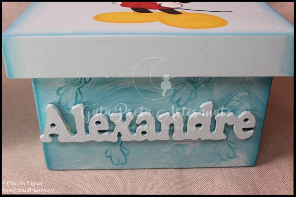 Caixa recordações de bebé Brincadeiras do Micke