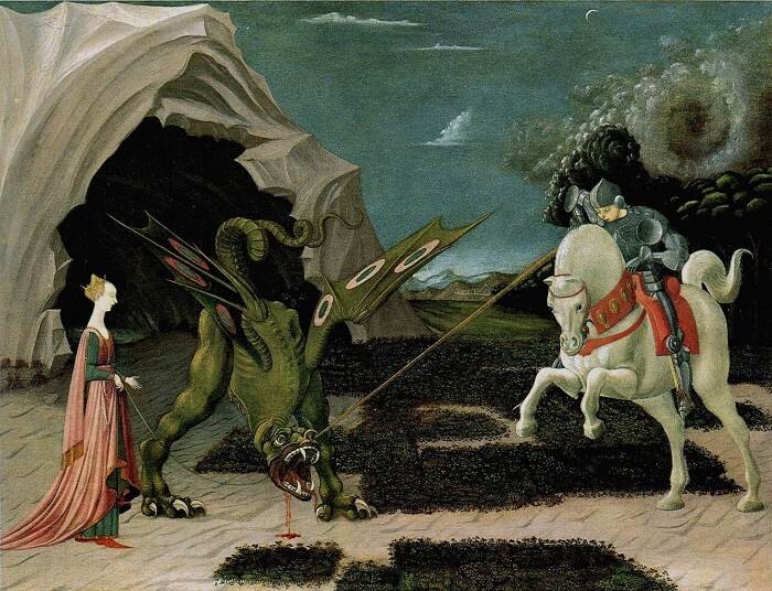 Paolo_Uccello_Heiliger_Georg_und_der_Drachen_1_470
