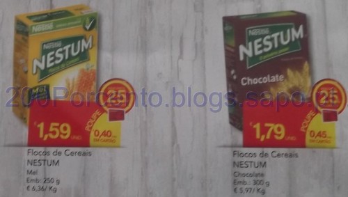 25% em Flocos de Cereais Nestlé no Continente