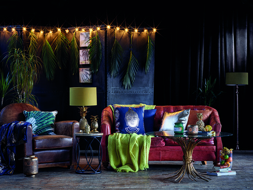 Leaf folded throw, e12 $14, palm fan, e8 $9, etche