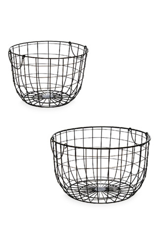 Kimball-7545501-2Pk Lrg Round Wire Basket, ROI J, 