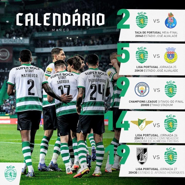 Calendário de jogos - Março 2023 - Camarote Leonino