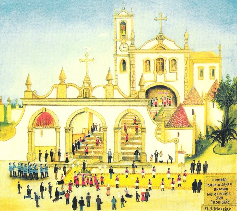 Santo Ant├│nio dos Olivais. A. J. Moreira. Pin