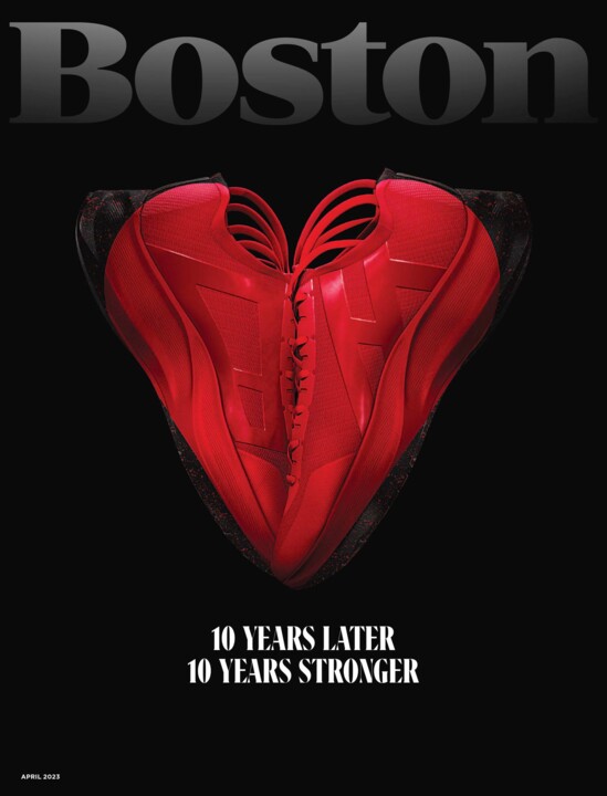 A capa da Boston Magazine no 10.º aniversário do