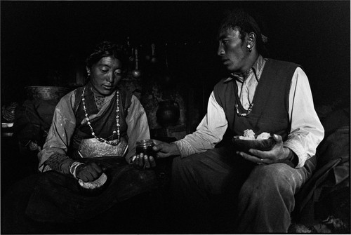 TIBET. 2002. Couple at mealtime.jpg