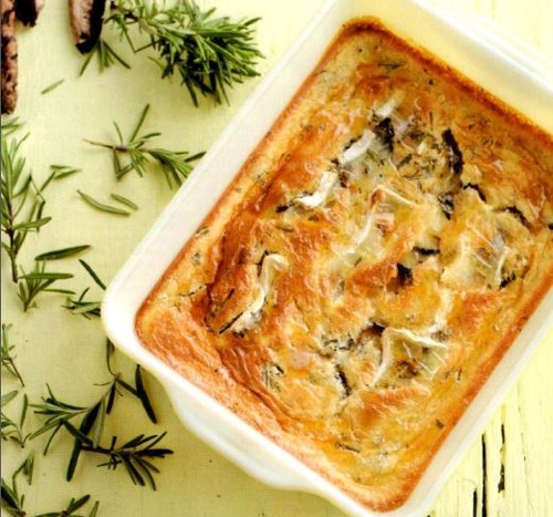 Clafoutis de Portobello, Brie, Mel e Alecrim.JPG Clafoutis de Portobello, Brie, Mel e Alecrim.JPG