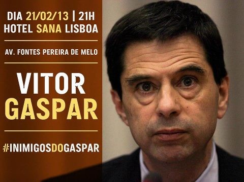 Vitor Gaspar poderá ser a próxima vítima musical de intervenção...