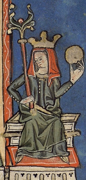 Teresa de Leão em miniatura medieval de manuscrit